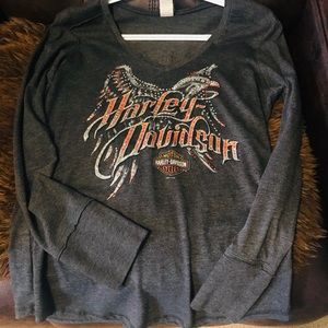 Harley Davidson long sleeve shirt.